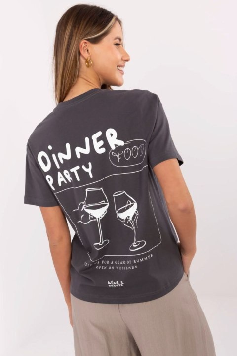 Tshirt Damski Model D12022M02738A Grafit - Sublevel Sublevel Tshirt Damski Model D12022M02738A Grafit - Sublevel Sublevel