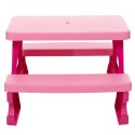 Zestaw Stolik Ogrodowy z Ławeczkami Dla Dzieci Dorex Różowy Dorex