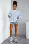 Bluza Damska Model Strel 295668859 Blue Paski - LaBalancia LaBalancia