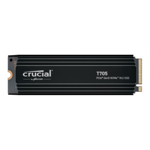 Dysk SSD Crucial T705 2TB M.2 PCIe 5.0 x4 NVMe 2.0 2280 (14500/12700MB/s) z radiatorem Crucial