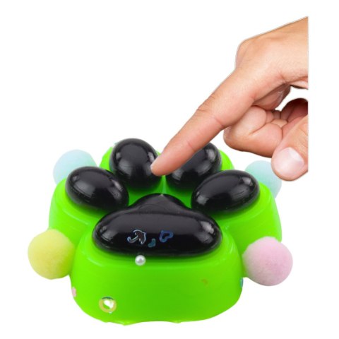 Gniotek Kocia Łapka Antystresowa Sensoryczna Squishy Czarno-Zielona LEAN TOYS Gniotek Kocia Łapka Antystresowa Sensoryczna Squishy Czarno-Zielona LEAN TOYS