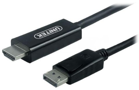 Kabel przejściówka Unitek Y-5118CA Displayport to HDMI 1,5m Unitek Kabel przejściówka Unitek Y-5118CA Displayport to HDMI 1,5m Unitek