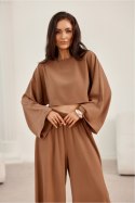 Bluzka Model Martina BRA BLU0216 Brown - Roco Fashion Roco Fashion