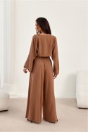 Bluzka Model Martina BRA BLU0216 Brown - Roco Fashion Roco Fashion