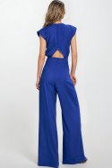 Kombinezon z rayonu z nogawkami palazzo KM42 Indygo - Nife Nife
