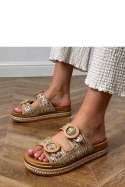 Sandał Klapki Model Lanora HF11-6 Beige - PRIMO PRIMO
