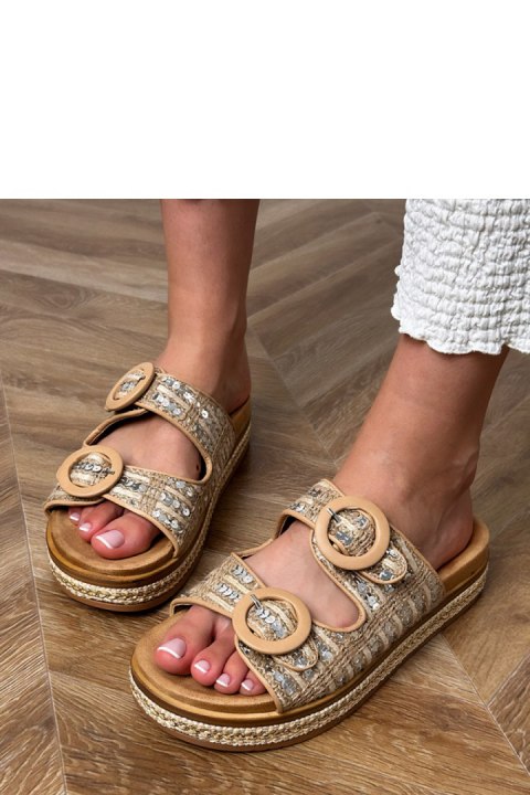 Sandał Klapki Model Lanora HF11-6 Beige - PRIMO PRIMO