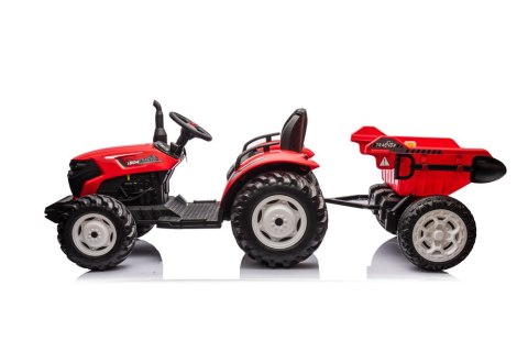 Traktor Na Akumulator HC-306 Czerwony Z Przyczepą 24V LEAN CARS Traktor Na Akumulator HC-306 Czerwony Z Przyczepą 24V LEAN CARS