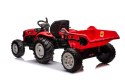 Traktor Na Akumulator HC-306 Czerwony Z Przyczepą 24V LEAN CARS