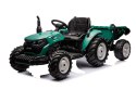 Traktor Na Akumulator HC-306 Z Przyczepą Ciemno Zielony 24V LEAN CARS