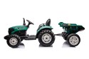 Traktor Na Akumulator HC-306 Z Przyczepą Ciemno Zielony 24V LEAN CARS