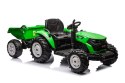 Traktor Na Akumulator HC-306 Z Przyczepą Jasno Zielony 24V LEAN CARS