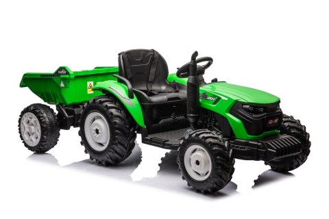 Traktor Na Akumulator HC-306 Z Przyczepą Jasno Zielony 24V LEAN CARS Traktor Na Akumulator HC-306 Z Przyczepą Jasno Zielony 24V LEAN CARS