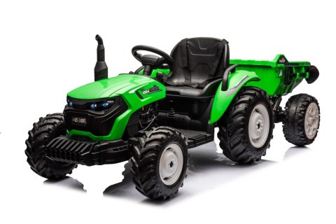 Traktor Na Akumulator HC-306 Z Przyczepą Jasno Zielony 24V LEAN CARS Traktor Na Akumulator HC-306 Z Przyczepą Jasno Zielony 24V LEAN CARS