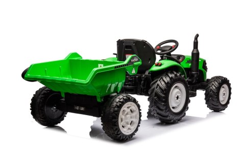 Traktor Na Akumulator HC-306 Z Przyczepą Jasno Zielony 24V LEAN CARS Traktor Na Akumulator HC-306 Z Przyczepą Jasno Zielony 24V LEAN CARS