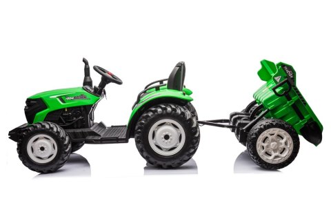Traktor Na Akumulator HC-306 Z Przyczepą Jasno Zielony 24V LEAN CARS Traktor Na Akumulator HC-306 Z Przyczepą Jasno Zielony 24V LEAN CARS