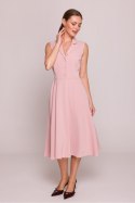 Sukienka Model S409 Powder Pink - Stylove Stylove