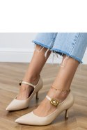 Szpilki Model Helli QQ401 Beige - PRIMO PRIMO