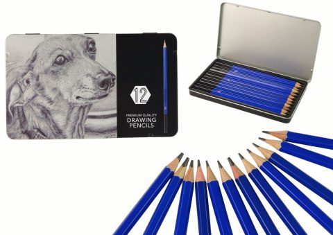 Zestaw Artystyczny Ołówki 12 szt. LEAN