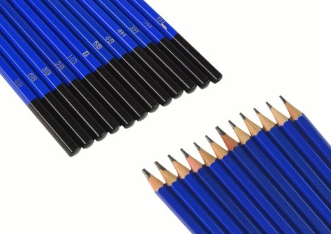 Zestaw Artystyczny Ołówki 12 szt. LEAN