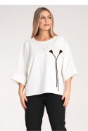 Bluzka Model M1118 White - Figl Figl