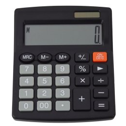 Kalkulator Biurowy Szkolny Klasyczny 8-Cyfrowy LCD Solar Czarny LEAN