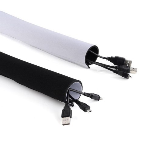 Organizator maskownica kabli Maclean MCTV-672 czarno-biała Maclean Organizator maskownica kabli Maclean MCTV-672 czarno-biała Maclean