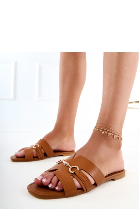 Sandał Klapki Model Elamisa 221-5 Brown - PRIMO PRIMO Sandał Klapki Model Elamisa 221-5 Brown - PRIMO PRIMO