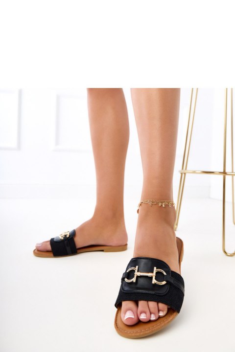 Sandał Klapki Model Elerat 860-6 Black - PRIMO PRIMO Sandał Klapki Model Elerat 860-6 Black - PRIMO PRIMO