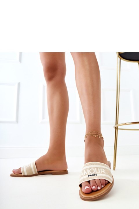 Sandał Klapki Model Fargiza GQ8-060 Beige - PRIMO PRIMO