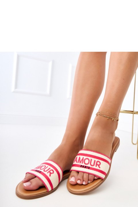 Sandał Klapki Model Fargiza GQ8-060 Pink - PRIMO PRIMO Sandał Klapki Model Fargiza GQ8-060 Pink - PRIMO PRIMO