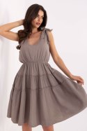 Sukienka Model MI-SK-92179.14 Dark Beige - Italy Moda Italy Moda