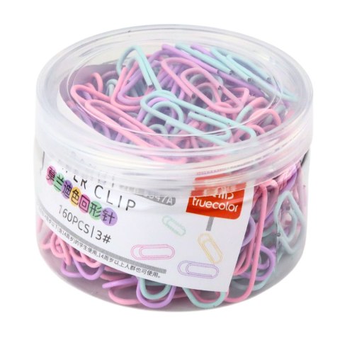 Zestaw W Pudełku Kolorowe Spinacze Do Papieru 160 Szt LEAN Zestaw W Pudełku Kolorowe Spinacze Do Papieru 160 Szt LEAN