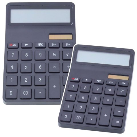 Kalkulator Biurowy Szkolny 12-Cyfrowy Wyświetlacz LCD Solar Czarny LEAN Kalkulator Biurowy Szkolny 12-Cyfrowy Wyświetlacz LCD Solar Czarny LEAN