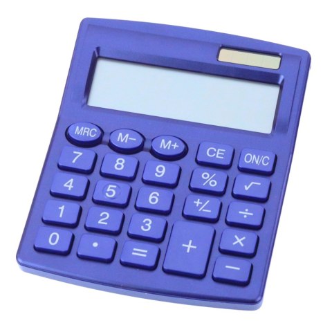 Kalkulator Biurowy Szkolny Klasyczny 8-Cyfrowy LCD Solar Granatowy LEAN Kalkulator Biurowy Szkolny Klasyczny 8-Cyfrowy LCD Solar Granatowy LEAN