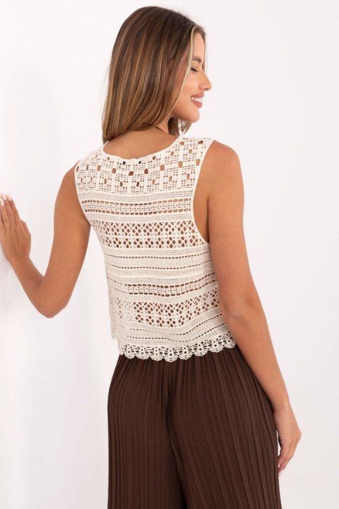 Koszulka Top Model AT-BZ-2051C.33 Light Beige - AT AT Koszulka Top Model AT-BZ-2051C.33 Light Beige - AT AT