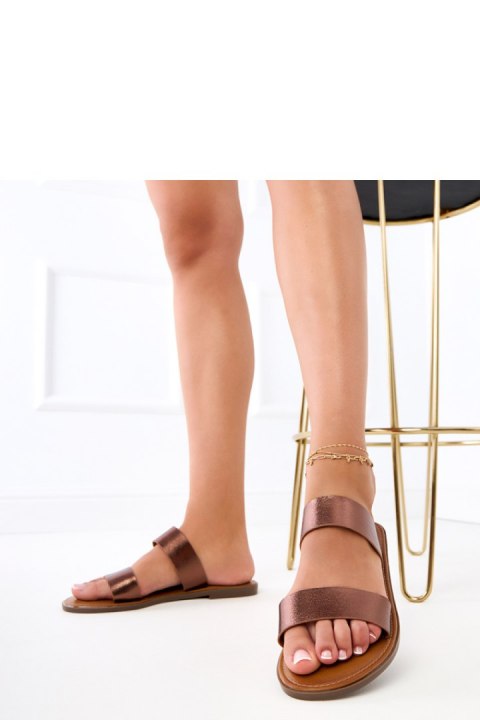 Sandał Klapki Model Fariza 8297 Brown - PRIMO PRIMO Sandał Klapki Model Fariza 8297 Brown - PRIMO PRIMO