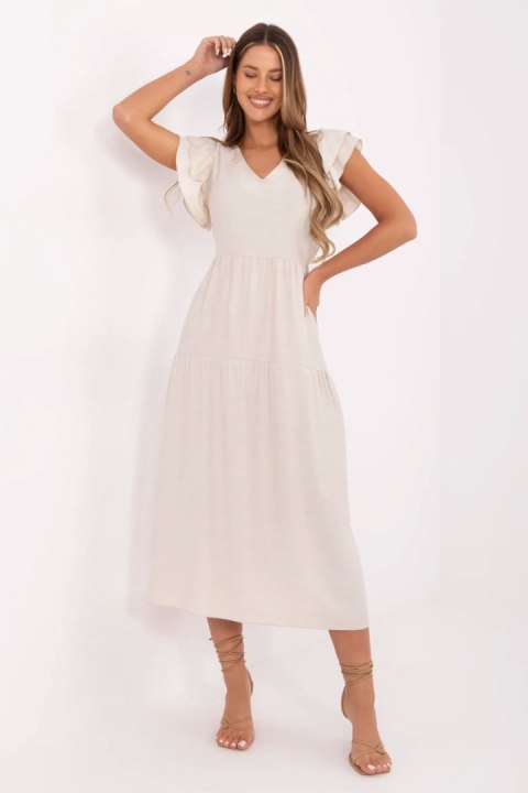 Sukienka Model MI-SK-A2489.21 Beige - Italy Moda Italy Moda