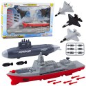 Zestaw Militarny Statek Łódź Podwodna Myśliwce Pociski LEAN Toys