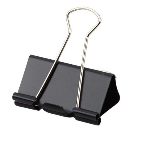 Zestaw Uniwersalne Klipsy Biurowe Stal Sprężynowa Czarny 41mm 12szt LEAN Zestaw Uniwersalne Klipsy Biurowe Stal Sprężynowa Czarny 41mm 12szt LEAN