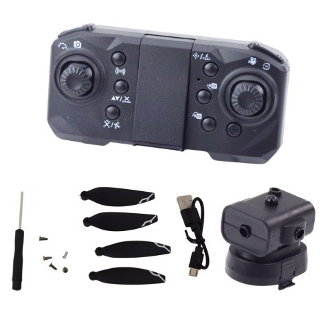 Dron D11 Zdalnie Sterowany Kamera HD WIFI Sterowanie Gestami Pilot Żółty LEAN Toys