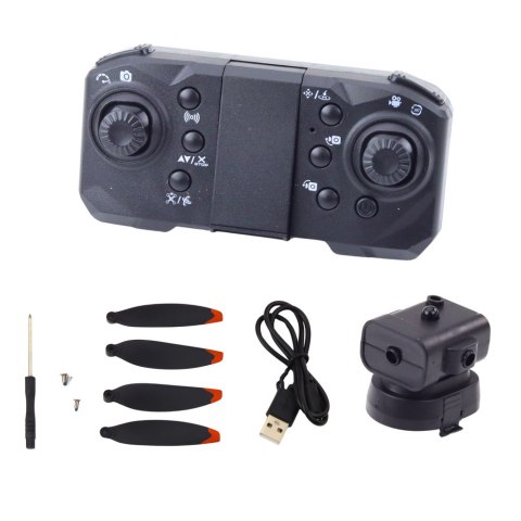 Dron D6 PRO Podwójna Kamera HD Światła LED Pomarańczowy LEAN Toys Dron D6 PRO Podwójna Kamera HD Światła LED Pomarańczowy LEAN Toys