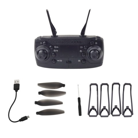 Dron Y329 Kamera HD WIFI Światła LED Aplikacja Czarny Karbonowy LEAN Toys Dron Y329 Kamera HD WIFI Światła LED Aplikacja Czarny Karbonowy LEAN Toys