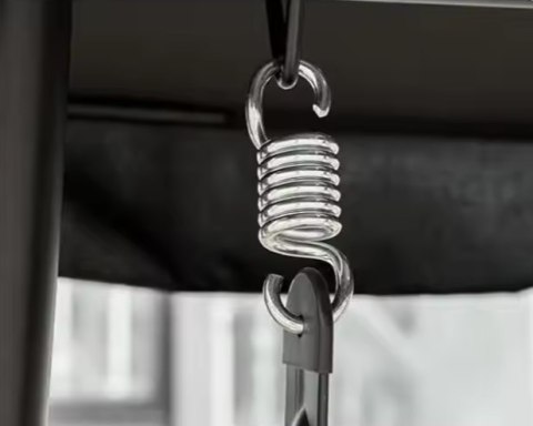 Huśtawka Czteroosobowa Ogrodowa Bujana Daszek Wolnostojąca Szara LEAN