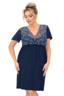 Koszulka nocna Koszula Nocna Model Melania Plus Size Navy - Donna Donna