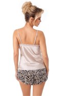 Piżama Damska Model Sheila 1/2 Beige - Donna Donna