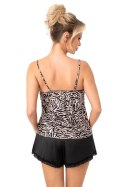 Piżama Damska Model Sheila 1/2 Black - Donna Donna