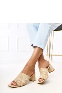 Sandał Klapki Model Gamboa E5518 Beige - PRIMO PRIMO