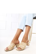 Sandał Klapki Model Gamboa E5518 Beige - PRIMO PRIMO