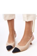 Sandały Model Cassie E5587 Beige - PRIMO PRIMO